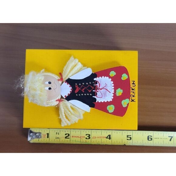 Wooden Doll Trinket Box #A20 - Picture 8 of 9